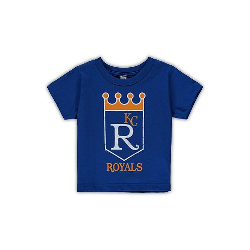 Soft As A Grape Boys and Girls Toddler Royal Kansas City Royals Cooperstown Collection Shutout T-shirt