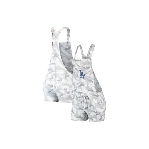 Concepts Sport Womens Gray Los Angeles Dodgers Camo Overall Romper