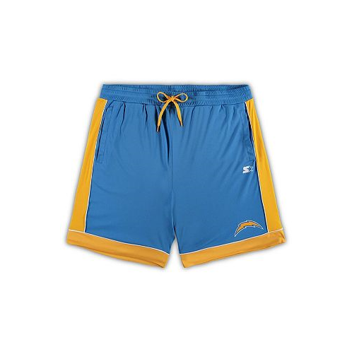 Starter Mens Powder Blue Gold Los Angeles Chargers Fan Favorite Fashion Shorts