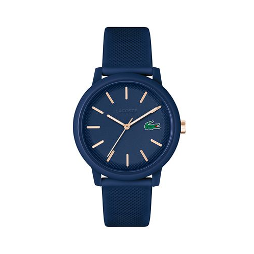 Lacoste Mens L.12.12 Navy Silicone Strap Watch 42mm