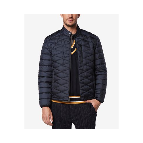 Marc New York Mens Racer Style Quilted Packable Jacket