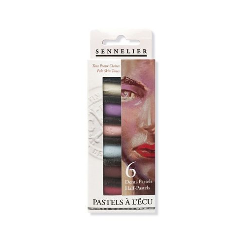 Sennelier Extra Soft Portrait Light Tones Half Pastel 6 Piece Stick Set 5.91 x 1.25