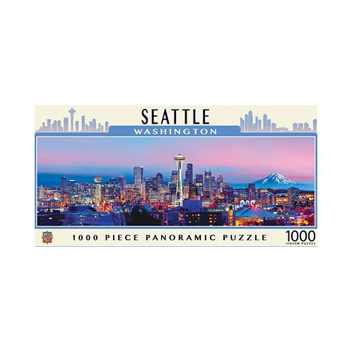 Masterpieces Seattle 1000 Piece Panoramic Jigsaw Puzzle for Adults