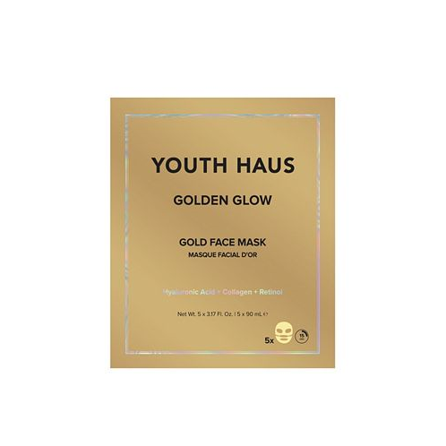 Skin Gym Youth Haus Golden Glow Gold Face Mask 5-Pk.
