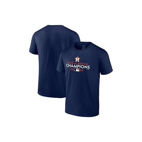Fanatics Mens Navy Houston Astros 2022 World Series Champions Logo Short Sleeve T-shirt