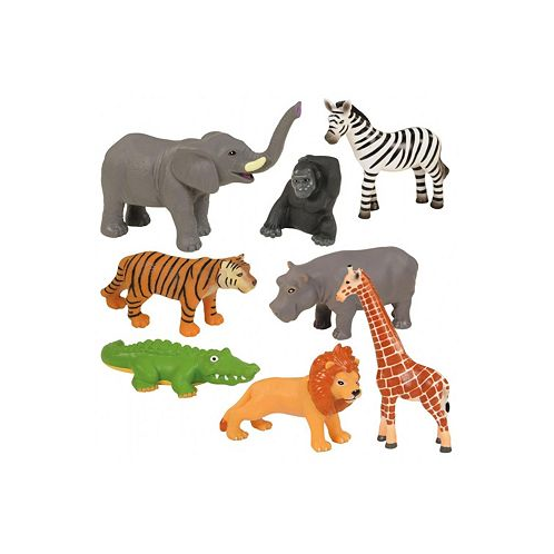 Kaplan Early Learning Company Jungle Animal Set - Set of 8