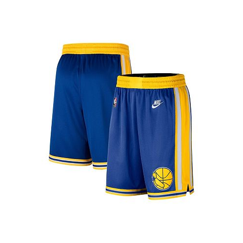 Nike Mens Blue Golden State Warriors 2022/23 Classic Edition Swingman Performance Shorts