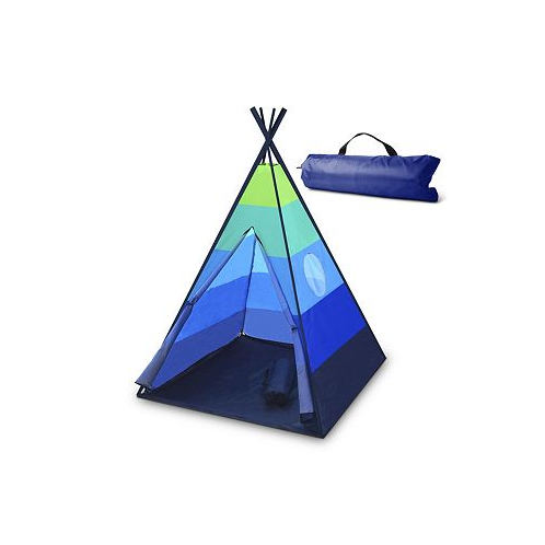 USA Toyz Happy Hut Teepee Tent for Kids - Blue