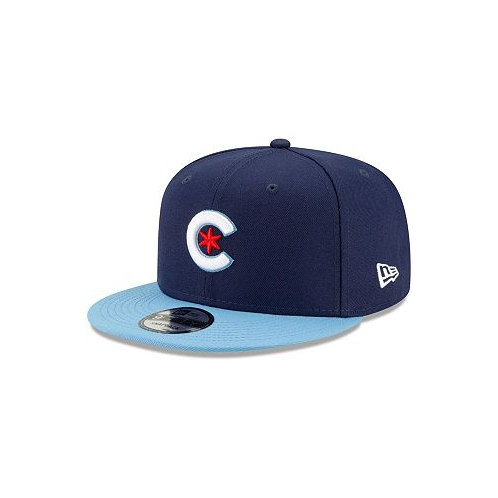 New Era Big Boys Navy Light Blue Chicago Cubs 2021 City Connect 9FIFTY Snapback Adjustable Hat
