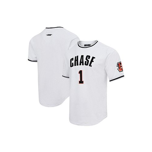 Pro Standard Mens JaMarr Chase White Cincinnati Bengals Mesh Player Name and Number Top