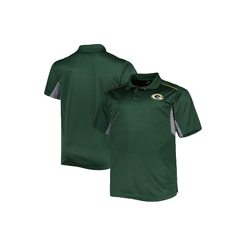 Profile Mens Green Green Bay Packers Big and Tall Team Color Polo Shirt