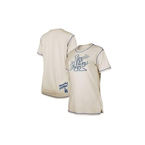 New Era Womens White Los Angeles Dodgers Team Split T-shirt