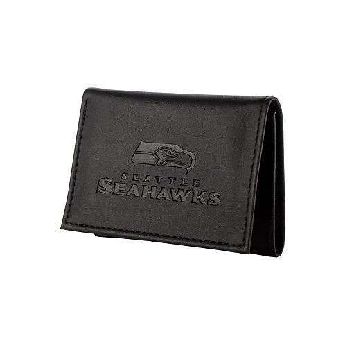 Evergreen Enterprises Mens Black Seattle Seahawks Hybrid Tri-Fold Wallet