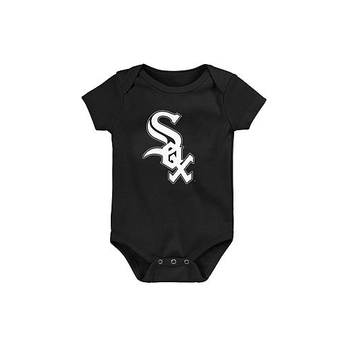 Outerstuff Newborn and Infant Boys and Girls Black Chicago White Sox Primary Team Logo Bodysuit