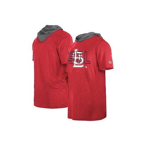 New Era Mens Red St. Louis Cardinals Team Hoodie T-shirt