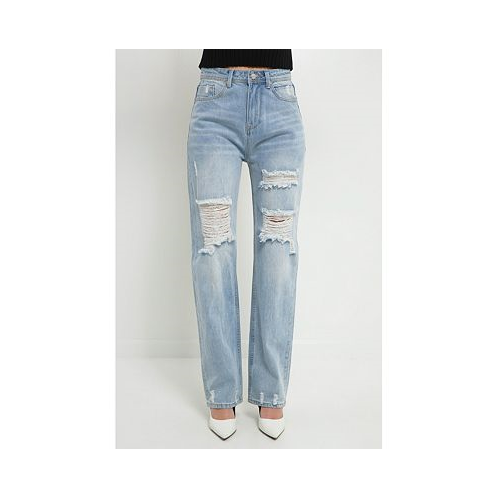 Grey Lab Womens Destroyed Jeans