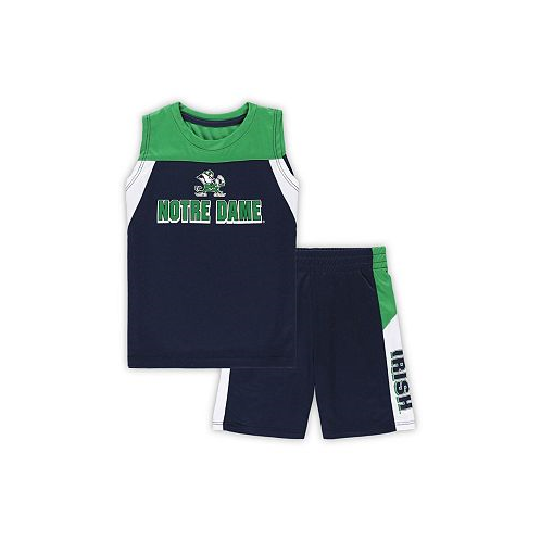 Colosseum Toddler Boys and Girls Navy Notre Dame Fighting Irish Ozone Tank Top and Shorts Set