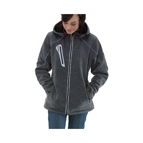 RefrigiWear Womens Fleece Lined Extreme Sweater Jacket with Removable Hood