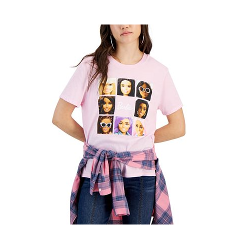 Love Tribe Juniors Barbie Grid Graphic T-Shirt