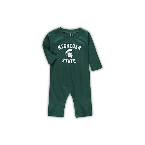 Wes & Willy Infant Boys and Girls Green Michigan State Spartans Core Long Sleeve Jumper