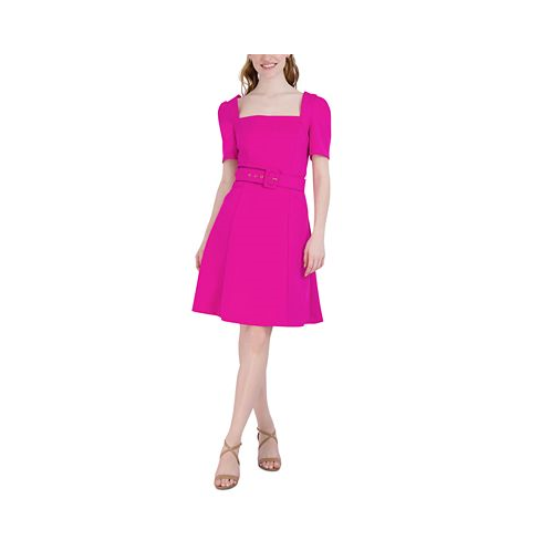Donna Ricco Donna Rico Womens Belted Fit & Flare Dress