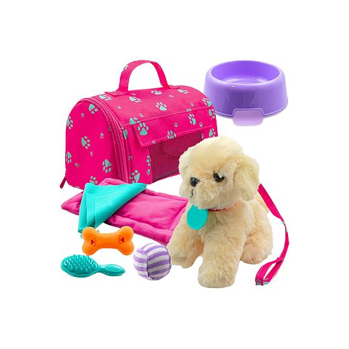Play22usa Plush Puppy Doll Set 9 PCS - Baby Doll Accessories