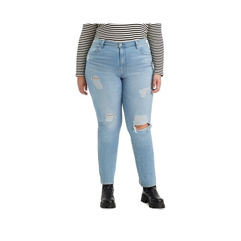 Levis Trendy Plus Size 724 High-Rise Straight-Leg Jeans