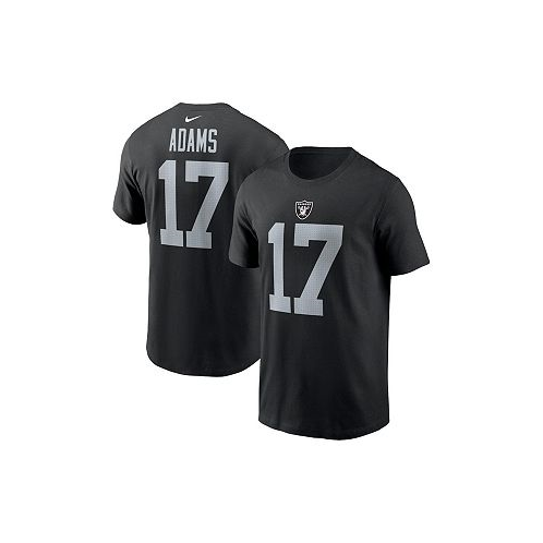 Nike Mens Davante Adams Black Las Vegas Raiders Player Name and Number T-shirt