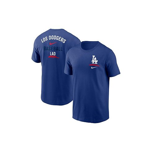 Nike Mens Royal Los Angeles Dodgers City Connect 2-Hit T-shirt