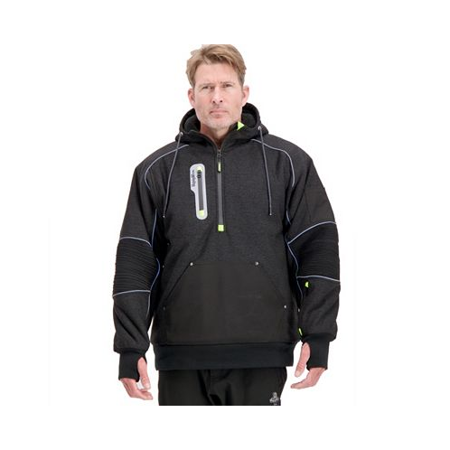 RefrigiWear Mens Extreme Hybrid Pullover Sweatshirt Reflective Insulated Hoodie