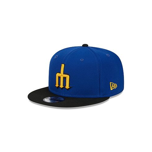 New Era Big Boys and Girls Royal Black Seattle Mariners 2023 City Connect 9FIFTY Snapback Adjustable Hat