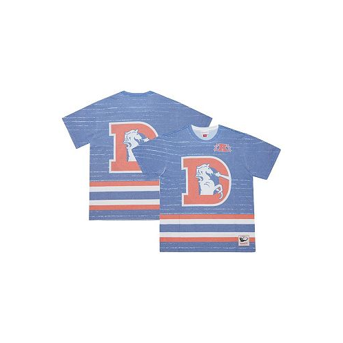 Mitchell & Ness Mens Royal Denver Broncos Jumbotron 3.0 T-shirt