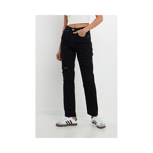 Grey Lab Womens Medium Wash 90s Full Length Denim Jeans