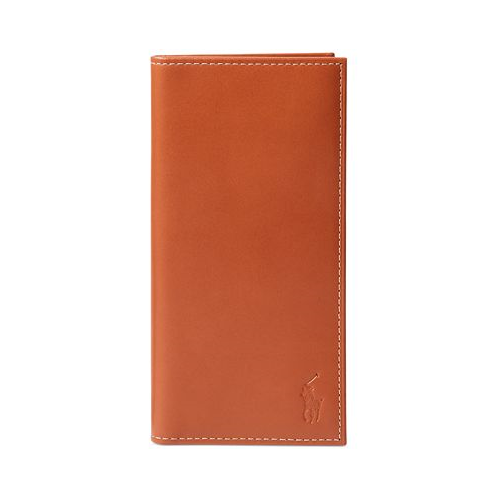 Polo Ralph Lauren Mens Burnished Leather Narrow Wallet