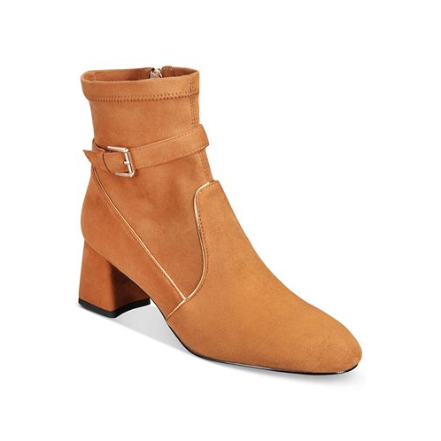 THINGS II COME Womens Donlea Buckled Strap Booties
