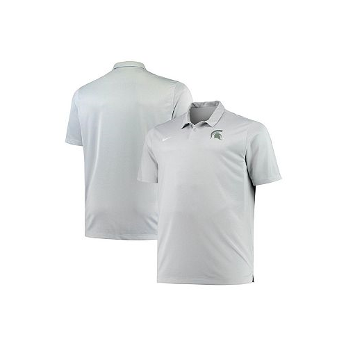 Nike Mens Heathered Gray Michigan State Spartans Big and Tall Performance Polo Shirt