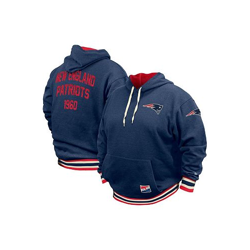 New Era Mens Navy New England Patriots Big and Tall NFL Pullover Hoodie
