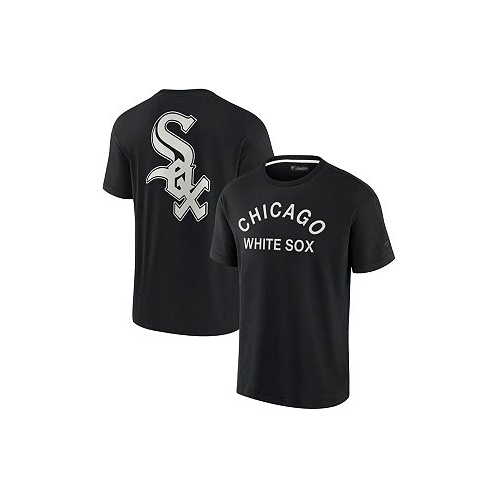 Fanatics Signature Mens and Womens Black Chicago White Sox Super Soft Short Sleeve T-shirt