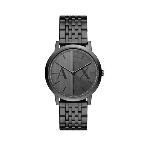 A|X Armani Exchange Mens Quartz Two Hand Black Stainless Steel Watch 40mm
