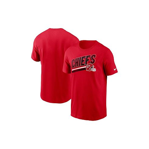 Nike Mens Red Kansas City Chiefs Essential Blitz Lockup T-shirt