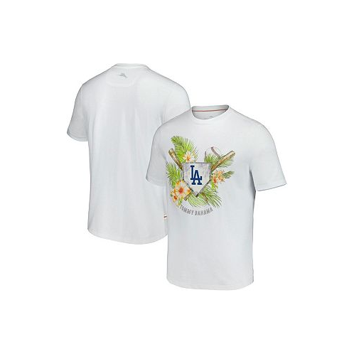Tommy Bahama Mens White Los Angeles Dodgers Island League T-shirt