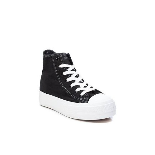 Womens Canvas High-Top Sneakers By XTI