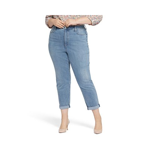 NYDJ Plus Size Margot Girlfriend Rolled Cuffs Jeans