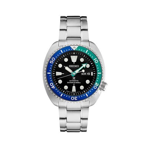 Seiko Mens Automatic Prospex Divers Tropical Lagoon Stainless Steel Bracelet Watch 45mm