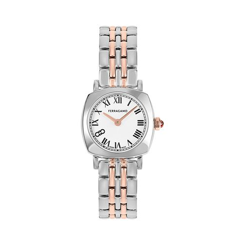 Ferragamo Salvatore Womens Swiss Two-Tone Stainless Steel Bracelet Watch 23mm