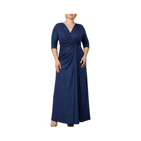 Kiyonna Womens Plus size Romanced by Moonlight Long Gown