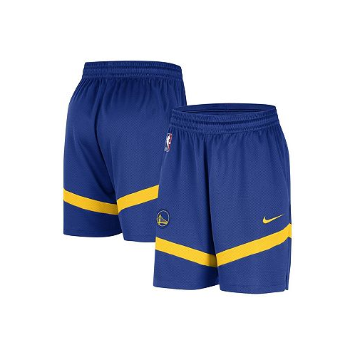 Nike Mens Royal Golden State Warriors On-Court Practice Warmup Performance Shorts