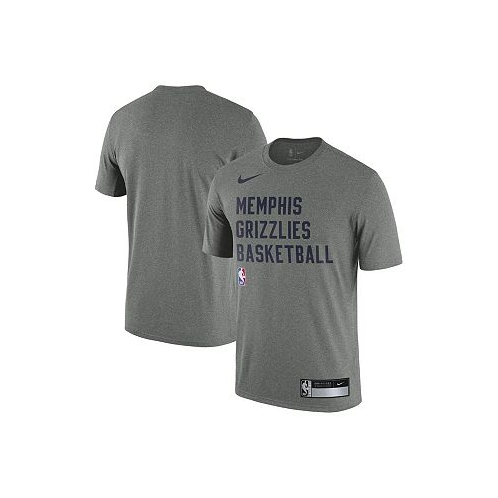 Nike Mens Heather Gray Memphis Grizzlies 2023/24 Sideline Legend Performance Practice T-shirt