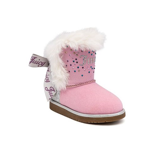 Juicy Couture Toddler Girls Orange Grove Faux Fur Cozy Boot
