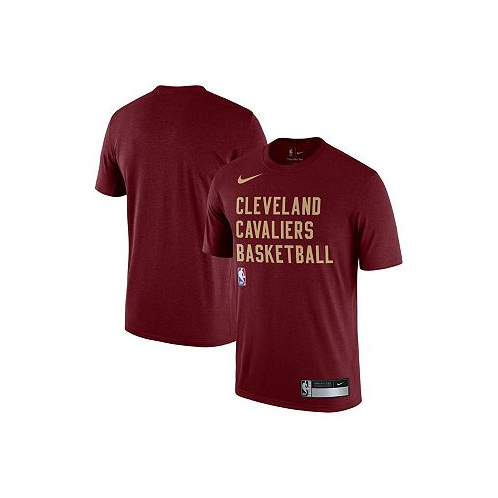 Nike Mens Wine Cleveland Cavaliers 2023/24 Sideline Legend Performance Practice T-shirt